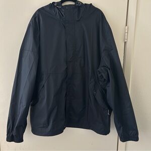 Men’s Merrell Full Zip Hooded Black Rain Jacket Size XXL